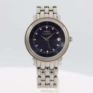 Vintage Balmer 61806 Blue Mirror Men's Automatic Wristwatch ETA 2824 Full Set